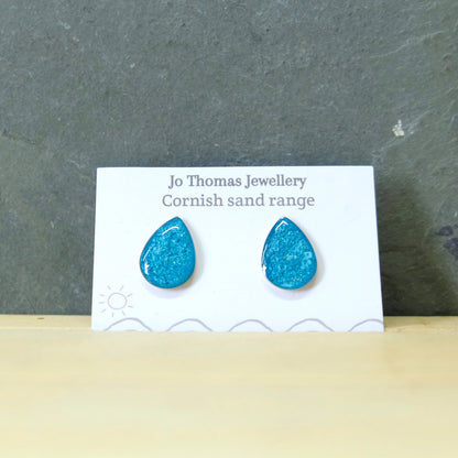 Sea Drop Cornish Sand studs