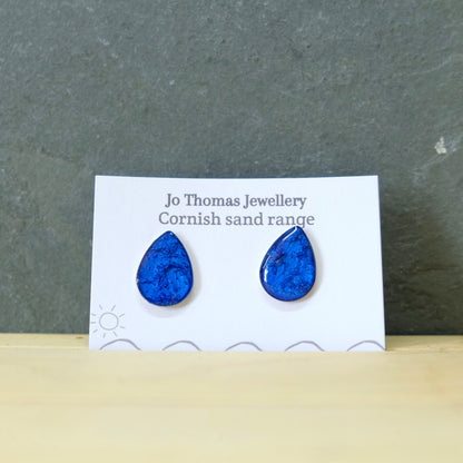 Sea Drop Cornish Sand studs
