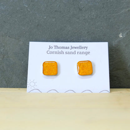 Cornish Sand Square studs