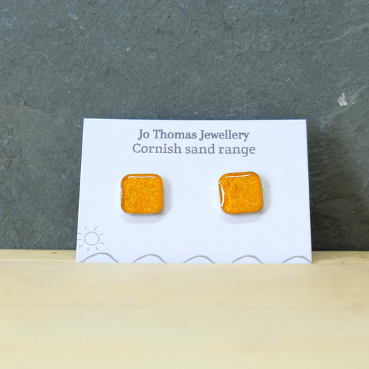 Cornish Sand Square studs