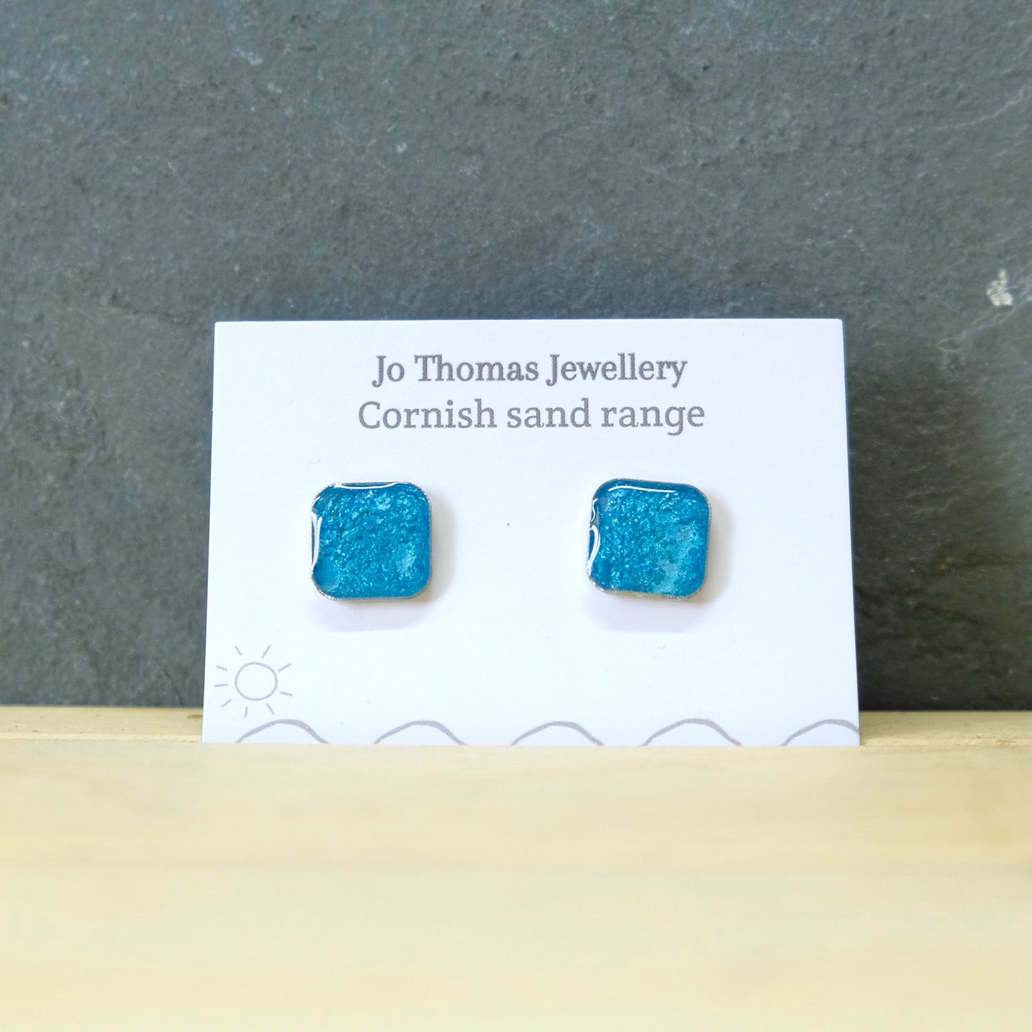 Cornish Sand Square studs