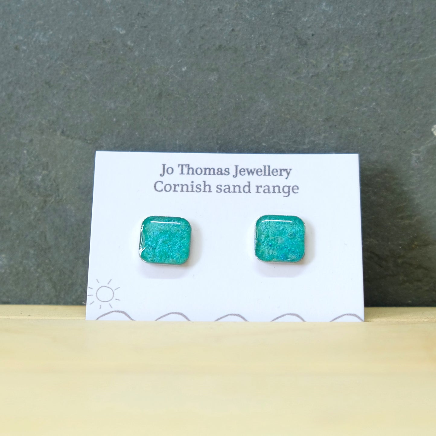 Cornish Sand Square studs
