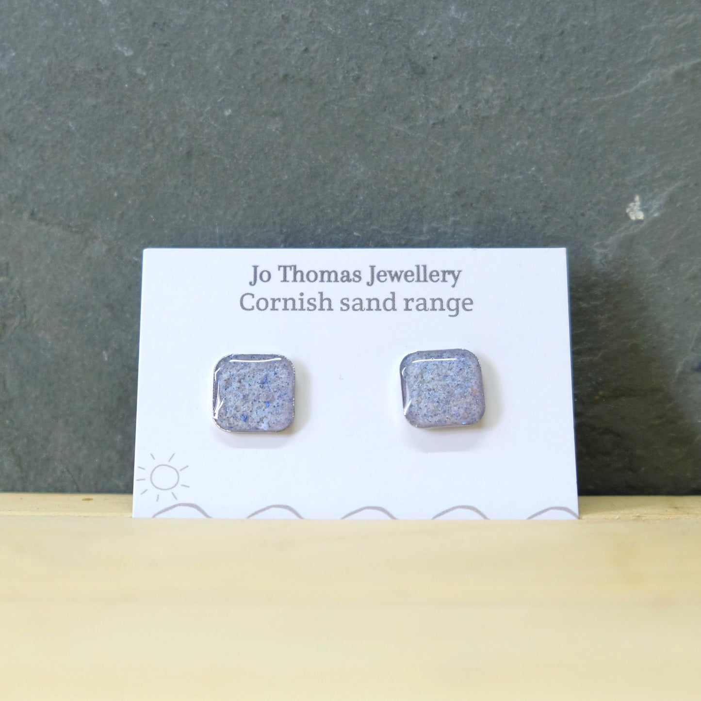 Cornish Sand Square studs