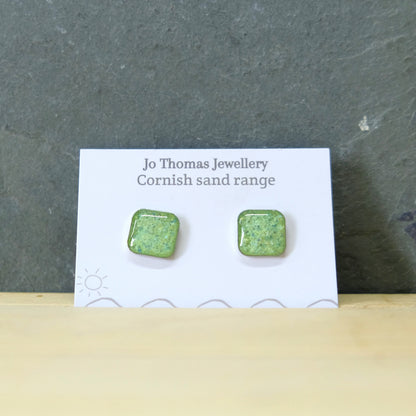 Cornish Sand Square studs