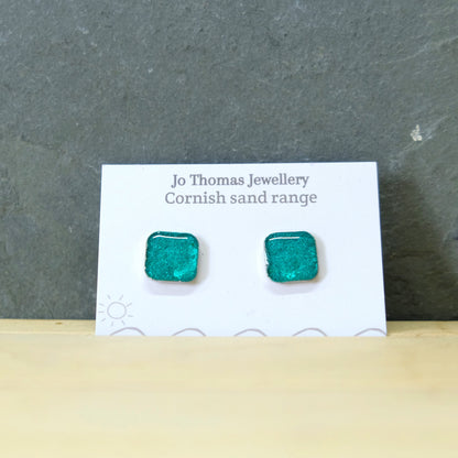 Cornish Sand Square studs