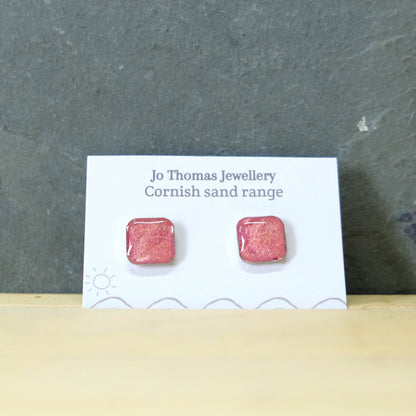 Cornish Sand Square studs
