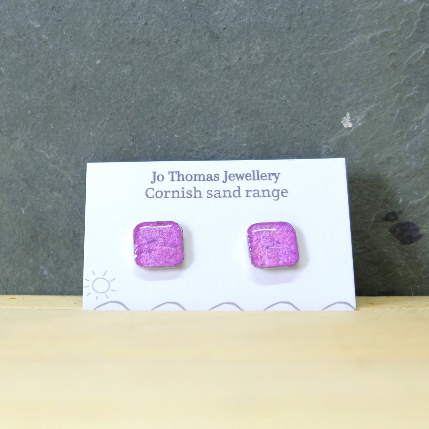 Cornish Sand Square studs