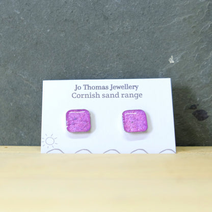 Cornish Sand Square studs