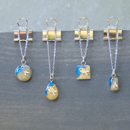 Shoreline Mini Pendants with Fish Charms