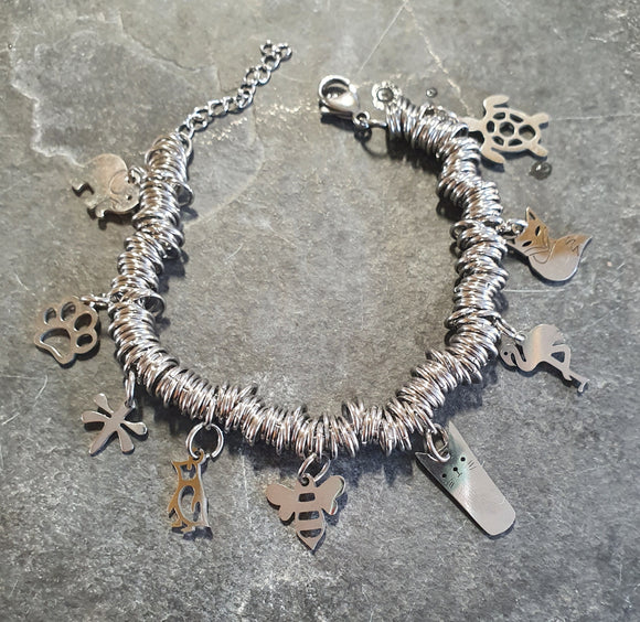 Animal charm bracelet