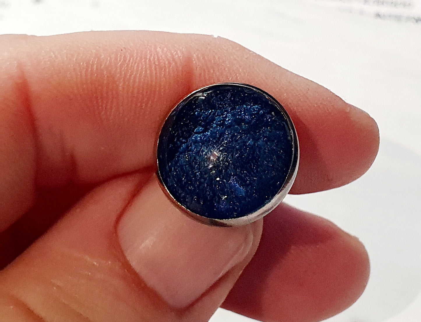 Cufflinks with Cornish sand