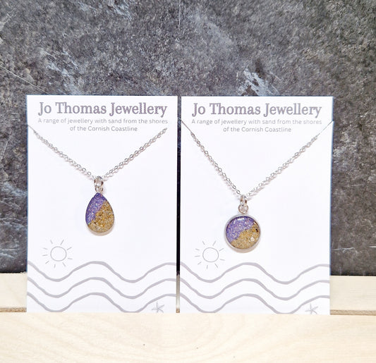 Shore line Mermaid pearl pendant