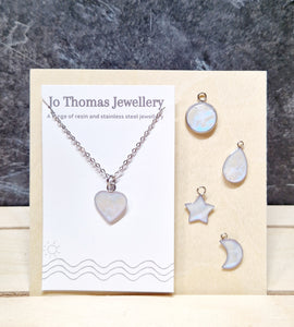 Mini charm pendants Frosty sparkle
