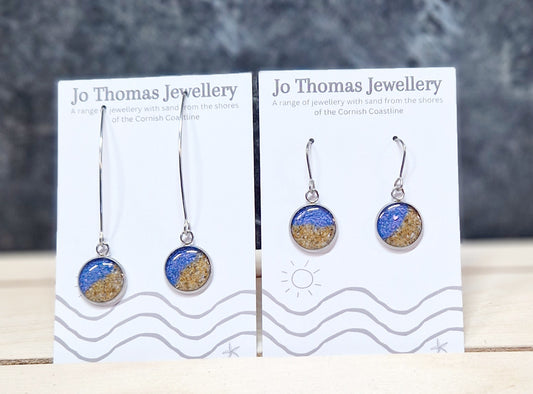 Shoreline round drop earrings Lilac flash £8-£10