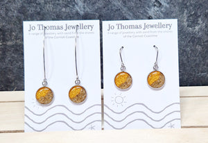 Shoreline round drop earrings Zesty orange £8-£10