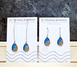 Shoreline Teardrop earrings Sea Blue Pearl £8-£10