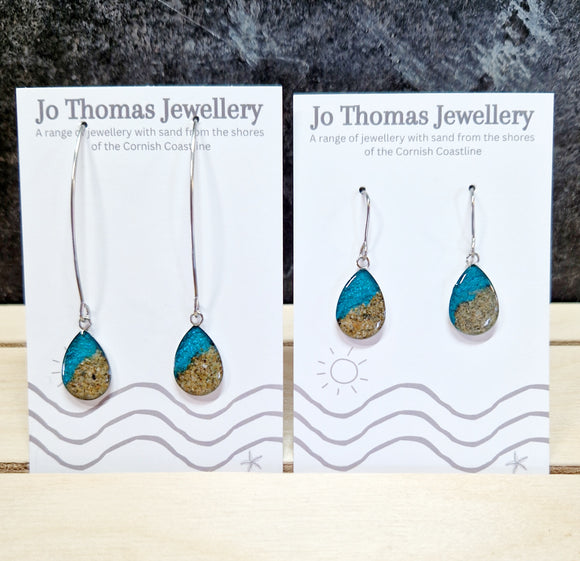 Shoreline Tear drop earrings Aqua pearl £8-£10