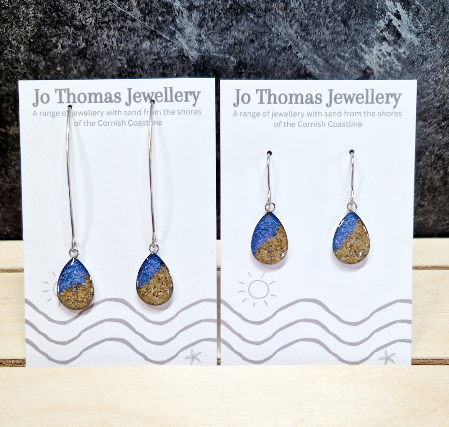 Shoreline Tear drop earrings Lilac flash £8-£10