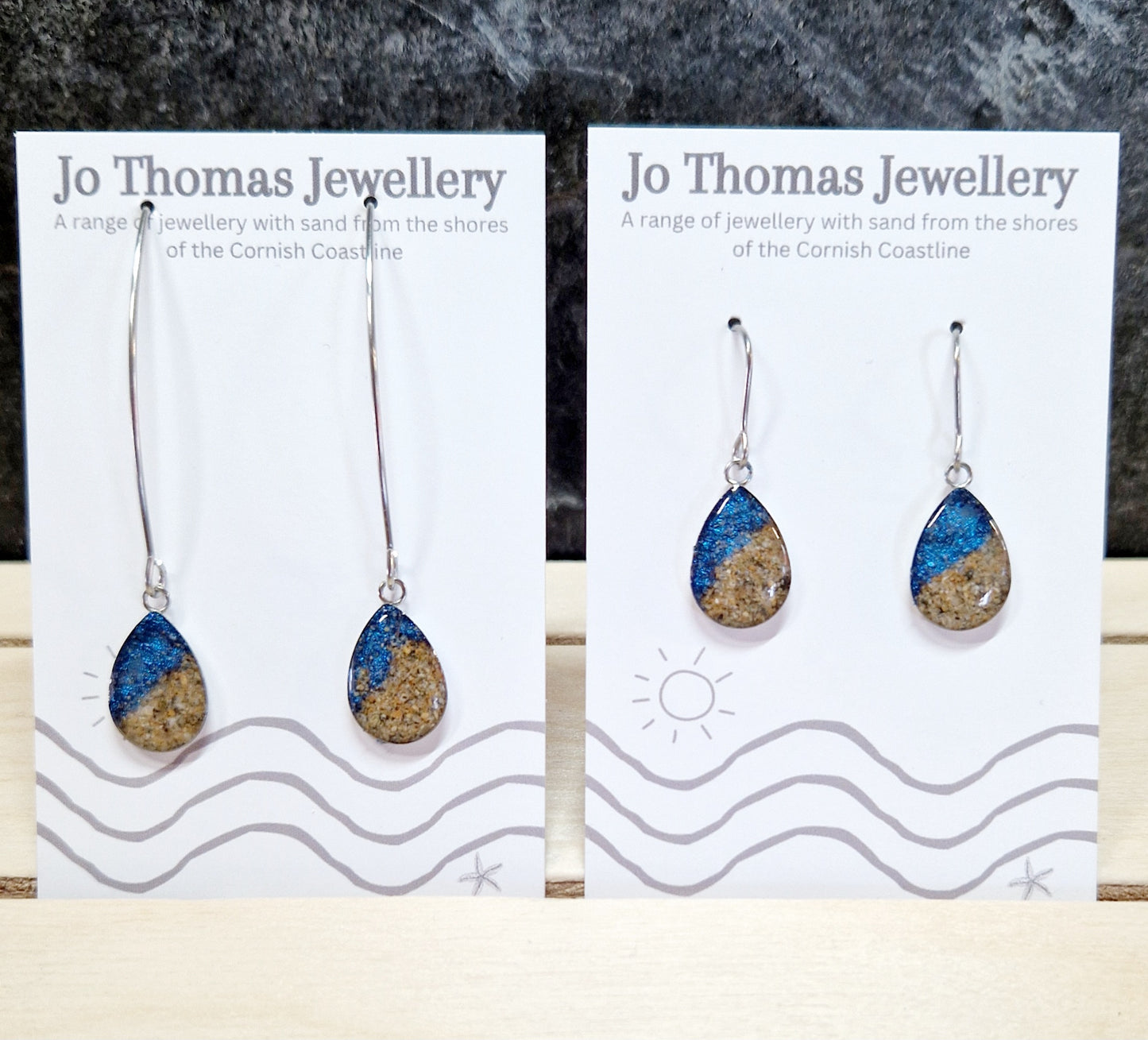 Shoreline Tear drop earrings Night shimmer £8-£10