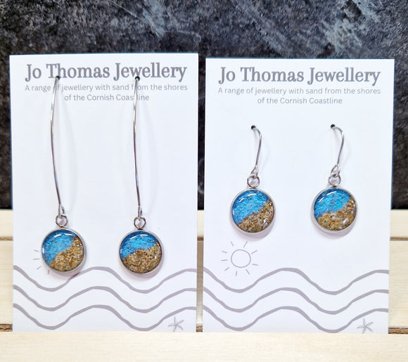Shoreline round drop earrings Ocean Blue £8-£10