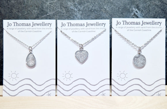 Sand Mini Pendants Metallic Silver