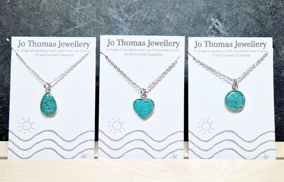 Sand Mini Pendants Sea Green pearl